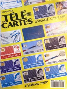 Répertoire télécartes usage courant 1992