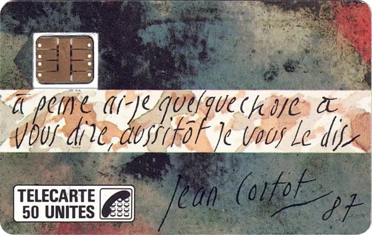 Télécarte Cortot trait noir recto