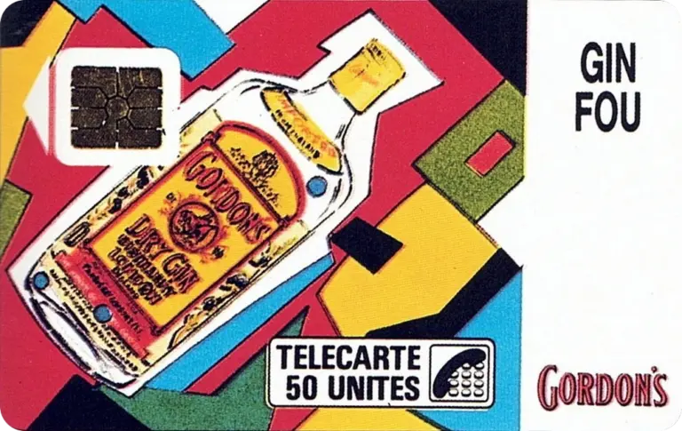 Télécarte Gordon's Gin fou