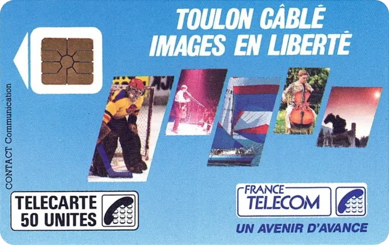 Télécarte Toulon cablé