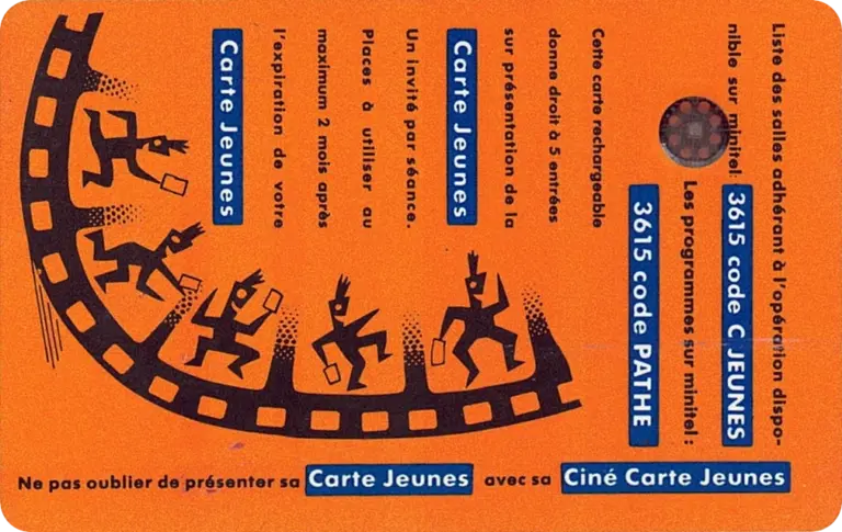 Cinécarte jeunes verso