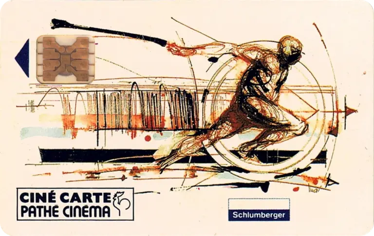 Cinécarte Le coureur Schlumberger recto