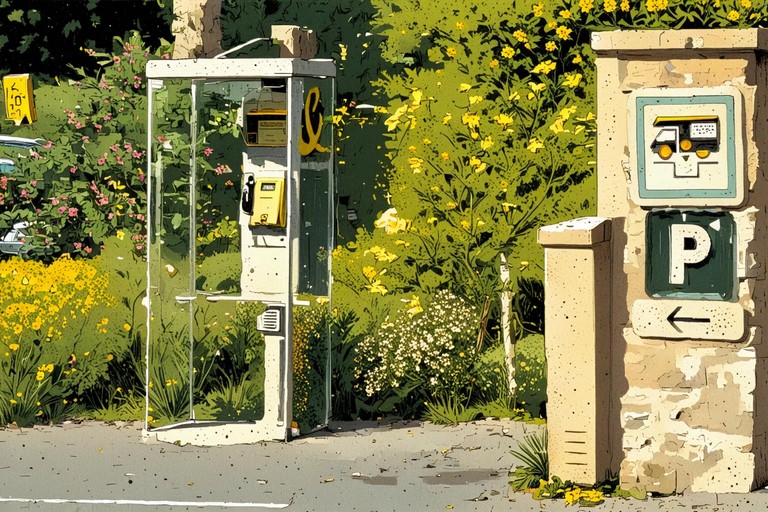 Cabine téléphonique à Murbach