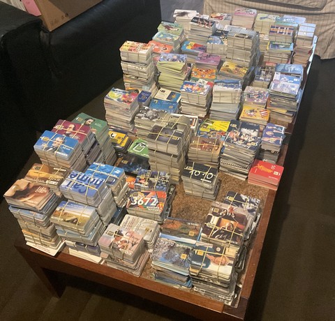 Stock de télécartes